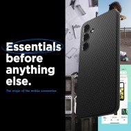 Силиконов кейс за Samsung Galaxy A35 5G от Spigen Liquid Air - Черен мат