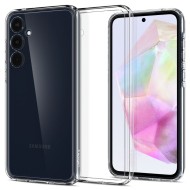 Удароустойчив твърд кейс за Samsung Galaxy A35 5G от Spigen Ultra Hybrid - Прозрачен