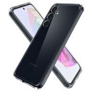 Удароустойчив твърд кейс за Samsung Galaxy A35 5G от Spigen Ultra Hybrid - Прозрачен