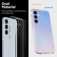 Удароустойчив твърд кейс за Samsung Galaxy A35 5G от Spigen Ultra Hybrid - Прозрачен