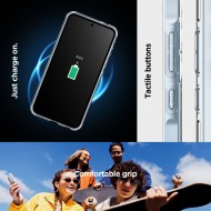 Удароустойчив твърд кейс за Samsung Galaxy A35 5G от Spigen Ultra Hybrid - Прозрачен