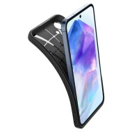 Силиконов кейс за Samsung Galaxy A55 5G от Spigen Liquid Air - Черен мат
