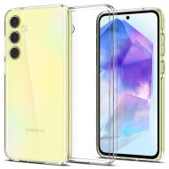 Удароустойчив твърд кейс за Samsung Galaxy A55 5G от Spigen Ultra Hybrid - Прозрачен