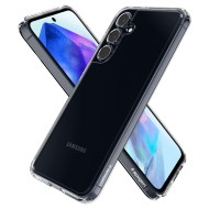 Удароустойчив твърд кейс за Samsung Galaxy A55 5G от Spigen Ultra Hybrid - Прозрачен