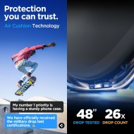 Удароустойчив, твърд кейс за Samsung Galaxy A55 5G от Spigen Tough Armor - Metal Slate