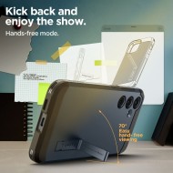 Удароустойчив, твърд кейс за Samsung Galaxy A55 5G от Spigen Tough Armor - Metal Slate