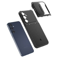 Кейс с капак за камерата за Samsung Galaxy A55 5G от Spigen Optik Armor - Черен