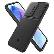 Кейс с капак за камерата за Samsung Galaxy A55 5G от Spigen Optik Armor - Черен