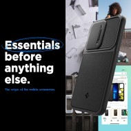 Кейс с капак за камерата за Samsung Galaxy A55 5G от Spigen Optik Armor - Черен