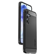 Удароустойчив кейс за Samsung Galaxy A55 5G от Spigen Rugged Armor - Черен мат