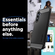 Удароустойчив кейс за Samsung Galaxy A55 5G от Spigen Rugged Armor - Черен мат