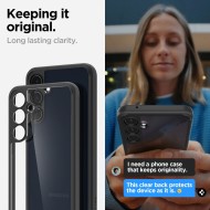 Удароустойчив твърд кейс за Samsung Galaxy A55 5G от Spigen Ultra Hybrid - Черен