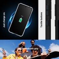 Удароустойчив твърд кейс за Samsung Galaxy A55 5G от Spigen Ultra Hybrid - Черен
