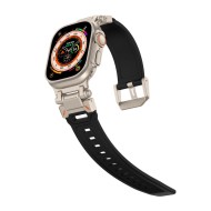 Силиконова каишка за Apple Watch 6/7/8/9/10/SE/ Ultra 1-2 (44/45/46/49 mm) от Tech-Protect Delta Pro - Черен/Титанов