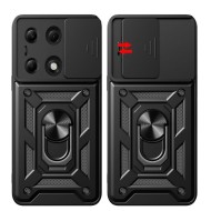 Удароустойчив калъф за Xiaomi Redmi Note 13 Pro 5G / Poco X6 5G от Tech-Protect CamShield Pro - Черен