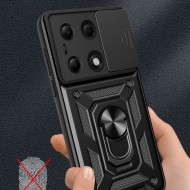 Удароустойчив калъф за Xiaomi Redmi Note 13 Pro 5G / Poco X6 5G от Tech-Protect CamShield Pro - Черен
