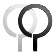 2 броя магнитни пръстени за MagSafe от Tech-Protect MetalRing - Черен и сребрист