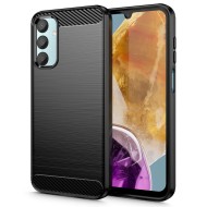 Удароустойчив кейс за Samsung Galaxy M15 5G от Tech-Protect TPUcarbon - Черен