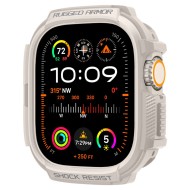 Удароустойчив кейс за Apple Watch Ultra 1/2 (49mm) от Spigen Rugged Armor - Dune Beige