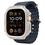 Удароустойчив кейс за Apple Watch Ultra 1/2 (49mm) от Spigen Rugged Armor - Dune Beige