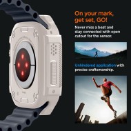 Удароустойчив кейс за Apple Watch Ultra 1/2 (49mm) от Spigen Rugged Armor - Dune Beige