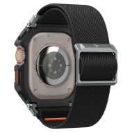 Текстилна каишка и кейс за Apple Watch Ultra 1 / 2 (49mm) от Spigen Lite Fit Pro - Черен мат