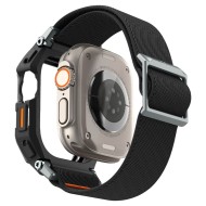 Текстилна каишка и кейс за Apple Watch Ultra 1 / 2 (49mm) от Spigen Lite Fit Pro - Черен мат