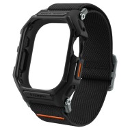 Текстилна каишка и кейс за Apple Watch Ultra 1 / 2 (49mm) от Spigen Lite Fit Pro - Черен мат