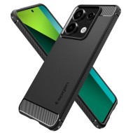 Удароустойчив кейс за Xiaomi Redmi Note 13 Pro 5G / Poco X6 5G от Spigen Rugged Armor - Черен мат