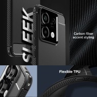 Удароустойчив кейс за Xiaomi Redmi Note 13 Pro 5G / Poco X6 5G от Spigen Rugged Armor - Черен мат