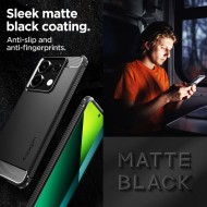 Удароустойчив кейс за Xiaomi Redmi Note 13 Pro 5G / Poco X6 5G от Spigen Rugged Armor - Черен мат