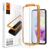 2 броя стъклени протектори за Samsung Galaxy A35 5G от Spigen ALM Glas.TR Slim 2-Pack - Прозрачни