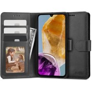 Кожен тефтер за Samsung Galaxy M15 5G от Tech-Protect Wallet - Черен