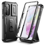 360 градусов калъф за Samsung Galaxy A35 5G от Tech-Protect Kevlar Cam+ - Черен