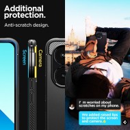 Удароустойчив кейс за Xiaomi Redmi Note 13 4G/LTE от Spigen Rugged Armor - Черен мат