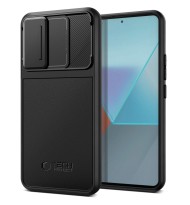Удароустойчив кейс с капак за камера на Xiaomi Redmi Note 13 Pro 5G / Poco X6 5G от Tech-Protect Velar Cam+ - Черен