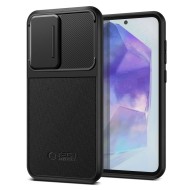 Удароустойчив кейс с капак за камера на Samsung Galaxy A55 5G от Tech-Protect Velar Cam+ - Черен
