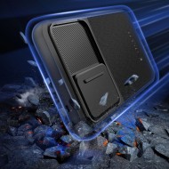 Удароустойчив кейс с капак за камера на Samsung Galaxy A55 5G от Tech-Protect Velar Cam+ - Черен