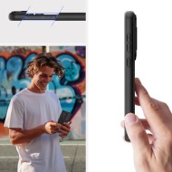 Удароустойчив кейс с капак за камера на Samsung Galaxy A55 5G от Tech-Protect Velar Cam+ - Черен
