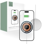 Безжично зарядно 15W с MagSafe и Qi отTech-Protect QI15W-A44 - Сребрист
