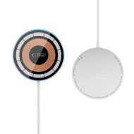 Безжично зарядно 15W с MagSafe и Qi отTech-Protect QI15W-A44 - Сребрист
