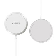 Безжично зарядно 15W с MagSafe и Qi отTech-Protect QI15W-A34 - Бяло