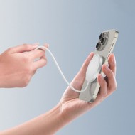 Безжично зарядно 15W с MagSafe и Qi отTech-Protect QI15W-A34 - Бяло