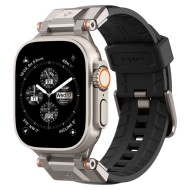 Силиконова каишка за Apple Watch  4 / 5 / 6 / 7 / 8 / 9 / SE / ULTRA 1 / 2 (42 / 44 / 45 / 49 MM) от Spigen DuraPro Armor Pu - Черна