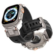 Силиконова каишка за Apple Watch  4 / 5 / 6 / 7 / 8 / 9 / SE / ULTRA 1 / 2 (42 / 44 / 45 / 49 MM) от Spigen DuraPro Armor Pu - Черна