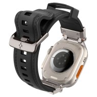 Силиконова каишка за Apple Watch  4 / 5 / 6 / 7 / 8 / 9 / SE / ULTRA 1 / 2 (42 / 44 / 45 / 49 MM) от Spigen DuraPro Armor Pu - Черна
