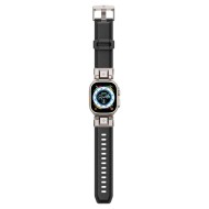 Силиконова каишка за Apple Watch  4 / 5 / 6 / 7 / 8 / 9 / SE / ULTRA 1 / 2 (42 / 44 / 45 / 49 MM) от Spigen DuraPro Armor Pu - Черна