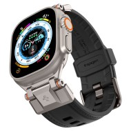Силиконова каишка за Apple Watch  4 / 5 / 6 / 7 / 8 / 9 / SE / ULTRA 1 / 2 (42 / 44 / 45 / 49 MM) от Spigen DuraPro Armor Pu - Черна