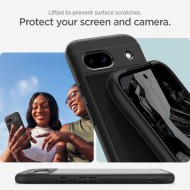 Удароустойчив твърд кейс за Google Pixel 8a от Spigen Ultra Hybrid - Черен мат