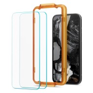 2 броя стъклени протектори за Google Pixel 8a от Spigen ALM Glas.TR Slim 2-Pack - Прозрачни